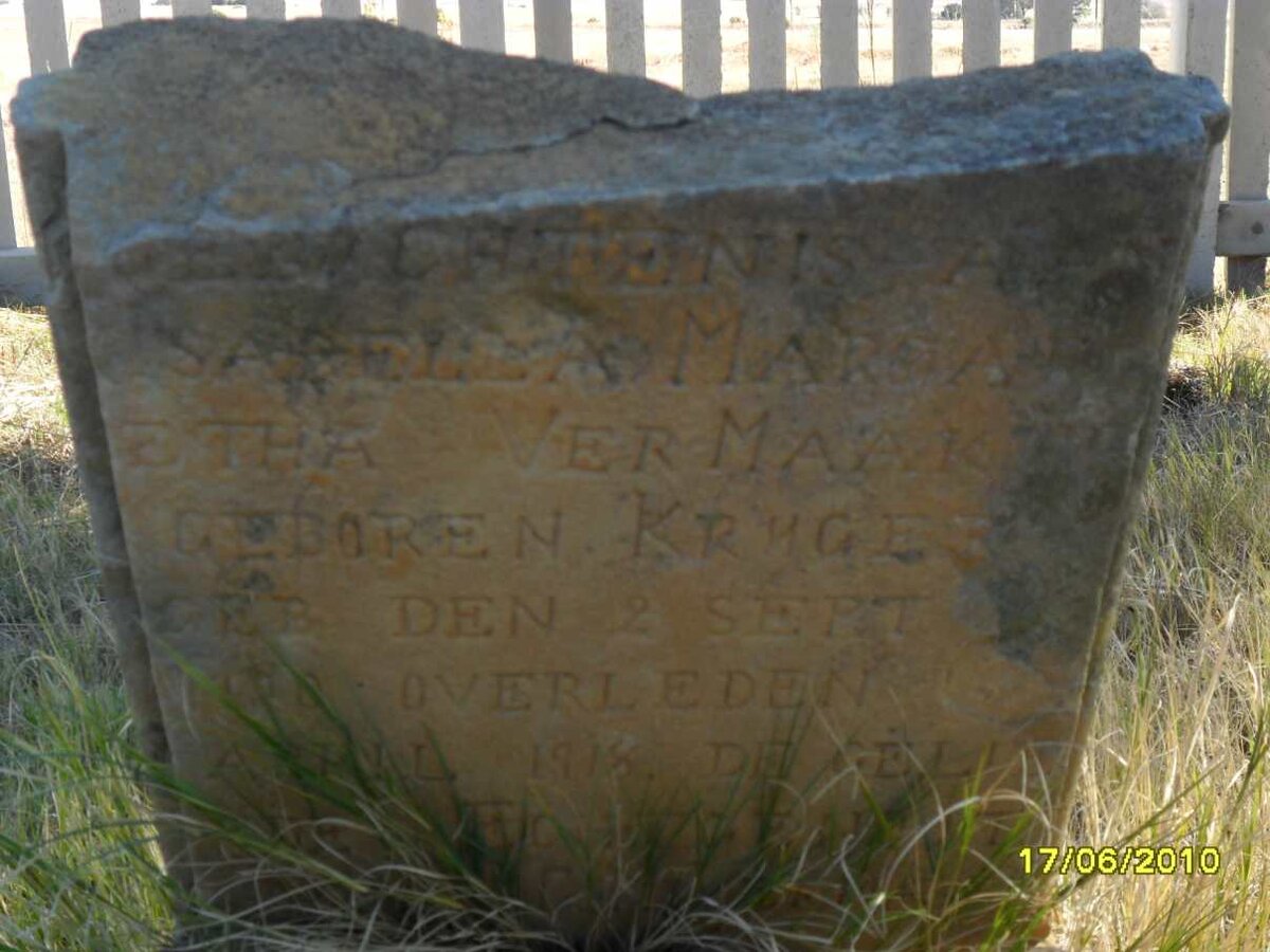 VERMAAK Isabella Margaretha nee KRUGER -1918