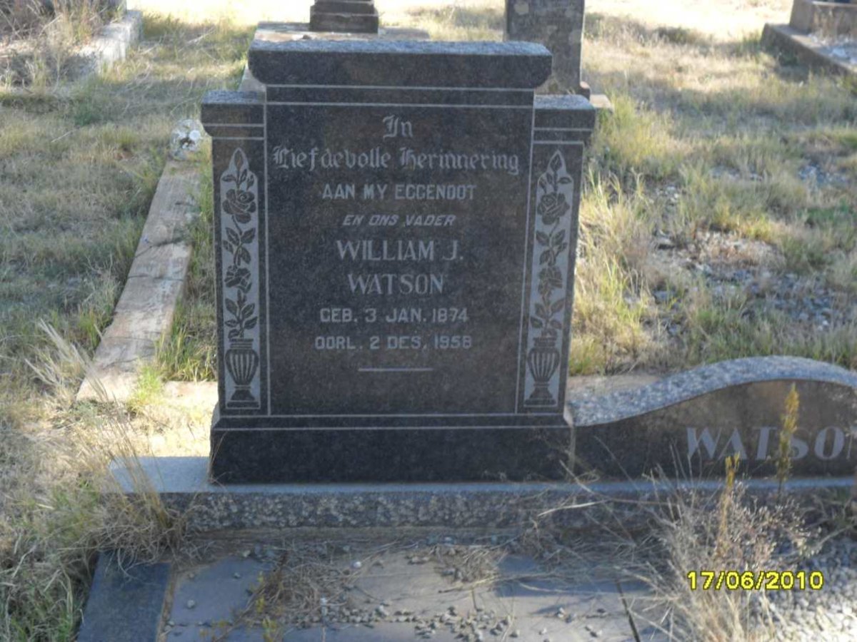 WATSON William J. 1874-1958