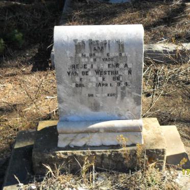 WESTHUIZEN Frederik Coenraad, van der 1861-1934