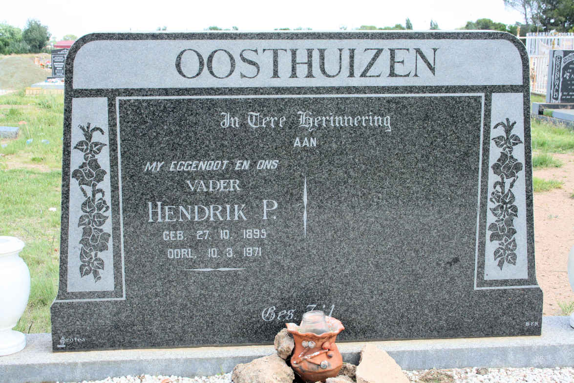 OOSTHUIZEN Hendrik P. 1895-1971