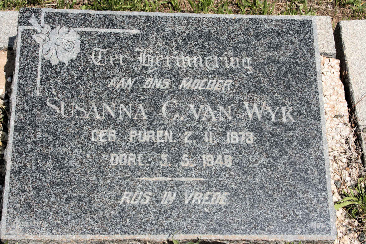 WYK Susanna G., van nee PUREN 1873-1948