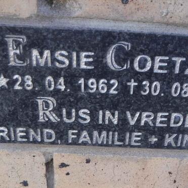 COETZEE Emsie 1962-2010