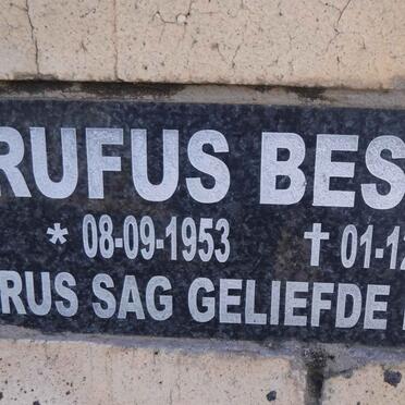 BESTER Rufus 1953-2011