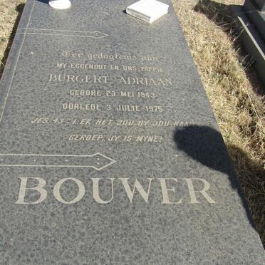 BOUWER Burgert Adriaan 1943-1975