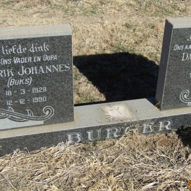 BURGER Frederik Johannes 1928-1990 &amp; Daphne Eugene 1933-1990