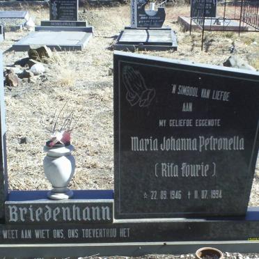 BRIEDENHANN Maria Johanna Petronella 1946-1994