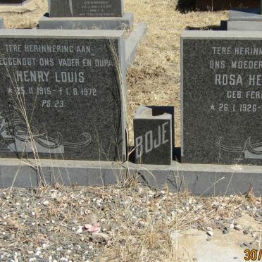 BOJE Henry Louis 1915-1972 &amp; Rosa Hermina FERREIRA 1926-1990