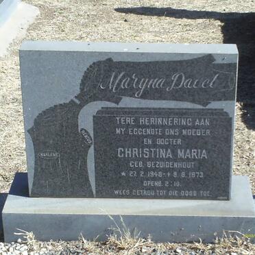 BEZUIDENHOUT Christina Maria 1948-1973