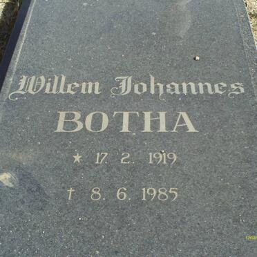 BOTHA Willem Johannes 1919-1985