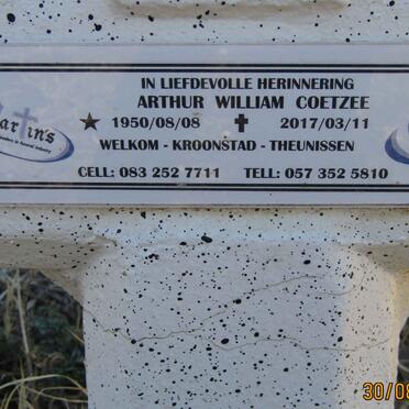 COETZEE Arthur William 1950-2017