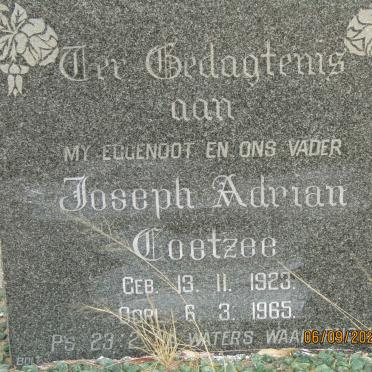 COETZEE Joseph Adrian 1923-1965