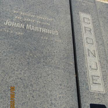CRONJE Johan Marthinus 1941-2013