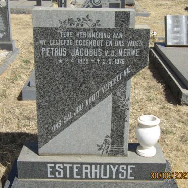 ESTERHUYSE Petrus Jacobus v.d. Merwe 1929-1976