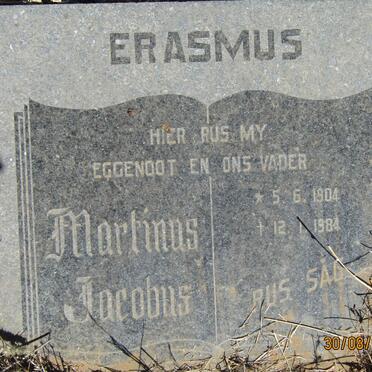 ERASMUS Martinus Jacobus 1904-1984