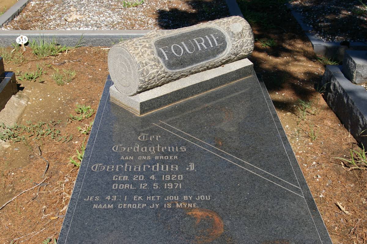 FOURIE Gerhardus J. 1920-1971
