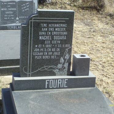 FOURIE Machel Susara nee STEYN 1892-1976