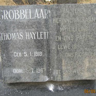 GROBBELAAR Thomas Haylett 1918-1967