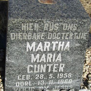 GUNTER Martha Maria 1959-1960