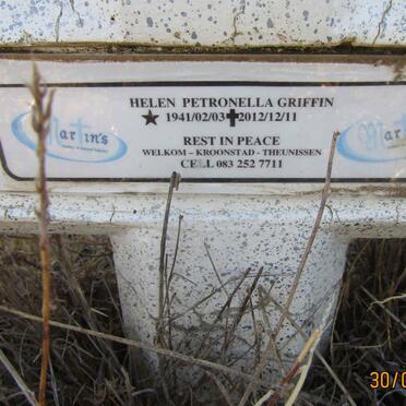 GRIFFIN Helen Petronella 1941-2012
