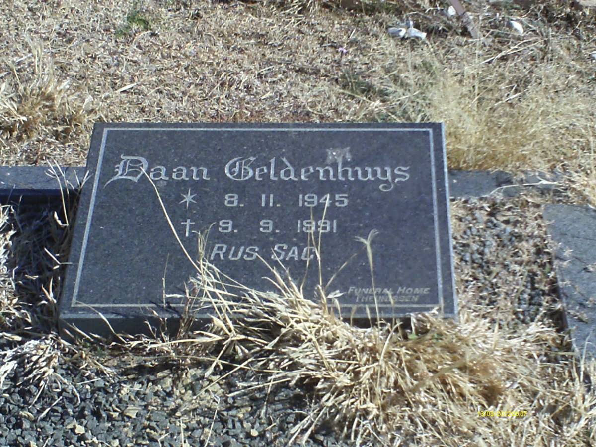 GELDENHUYS Daan 1945-1991