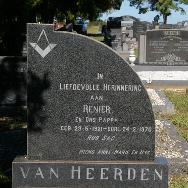 HEERDEN Renier, van 1921-1970