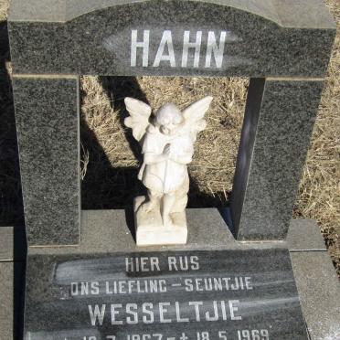 HAHN Wesseltjie 1967-1969