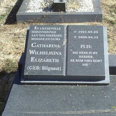 HAVENGA Willem Adolf Roux 1903-1987 &amp; Catharina Wilhelmina Elizabeth BLIGNAUT 1921-2006