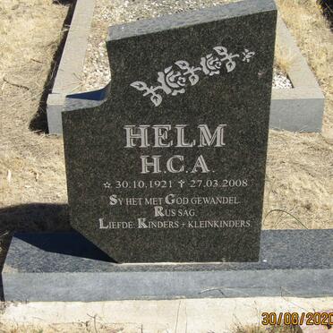 HELM H.C.A. 1921-2008
