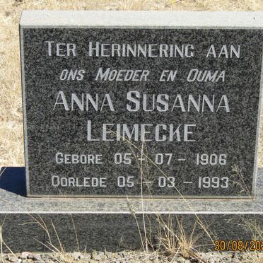 LEIMECKE Anna Susanna 1906-1993