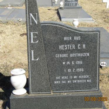 NEL Hester C.H. nee OOSTHUIZEN 1916-1986