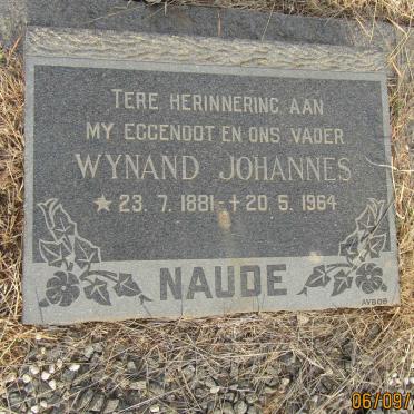 NAUDE Wynand Johannes 1881-1964