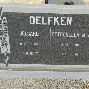 OELFKEN Helgard 1904-1977 &amp; Petronella M.J. 1896-1978