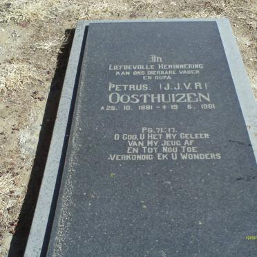 OOSTHUIZEN Petrus J.J.V.R. 1891-1981