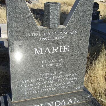 ODENDAAL Marie 1965-2003