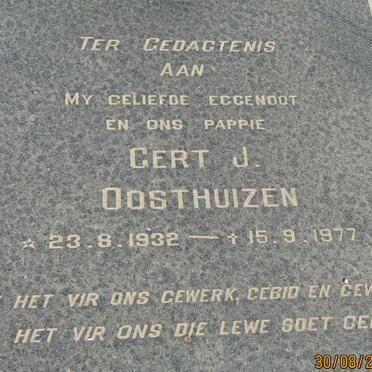 OOSTHUIZEN Gert J. 1932-1977
