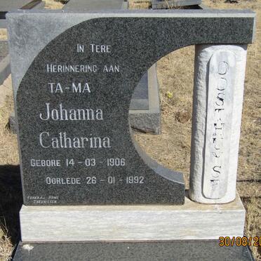 OOSTHUYSE Johanna Catharina 1906-1992