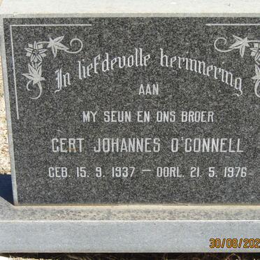O'CONNELL Gert Johannes 1937-1976