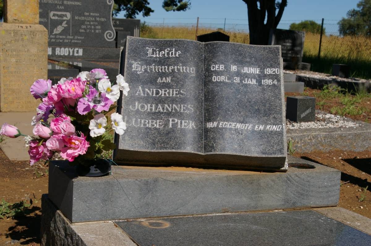 PIEK Andries Johannes Lubbe 1920-1964
