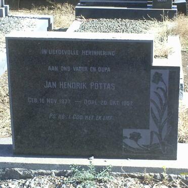 POTTAS Jan Hendrik 1877-1957