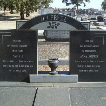 PREEZ Izak F.R. 1882-1969 &amp; Anna Sophia 1892-1976