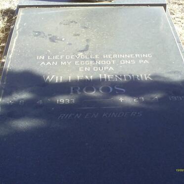 ROOS Willem Hendrik 1933-1995