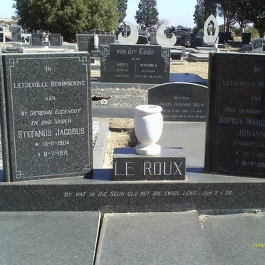 ROUX Stefanus Jacobus, le 1904-1971 &amp; Sophia Margaretha Johanna GROBBELAAR 1908-2006