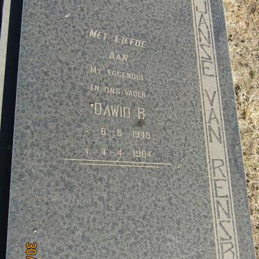 RENSBURG Dawid B., Janse van 1945-1984