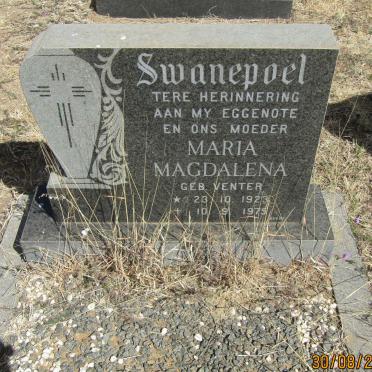 SWANEPOEL Maria Magdalena nee VENTER 1923-1975