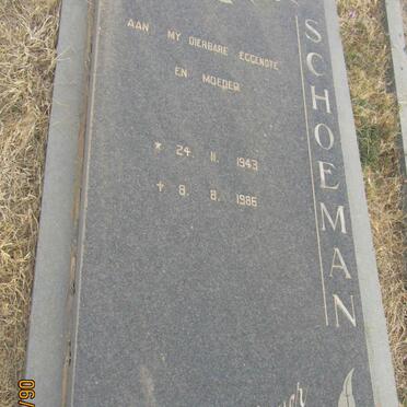 SCHOEMAN Hendrik 1941-1994 &amp; ? MEYER 1943-1986