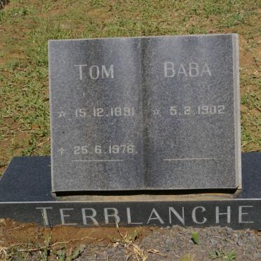 TERBLANCHE Tom 1891-1976 &amp; Baba 1902-