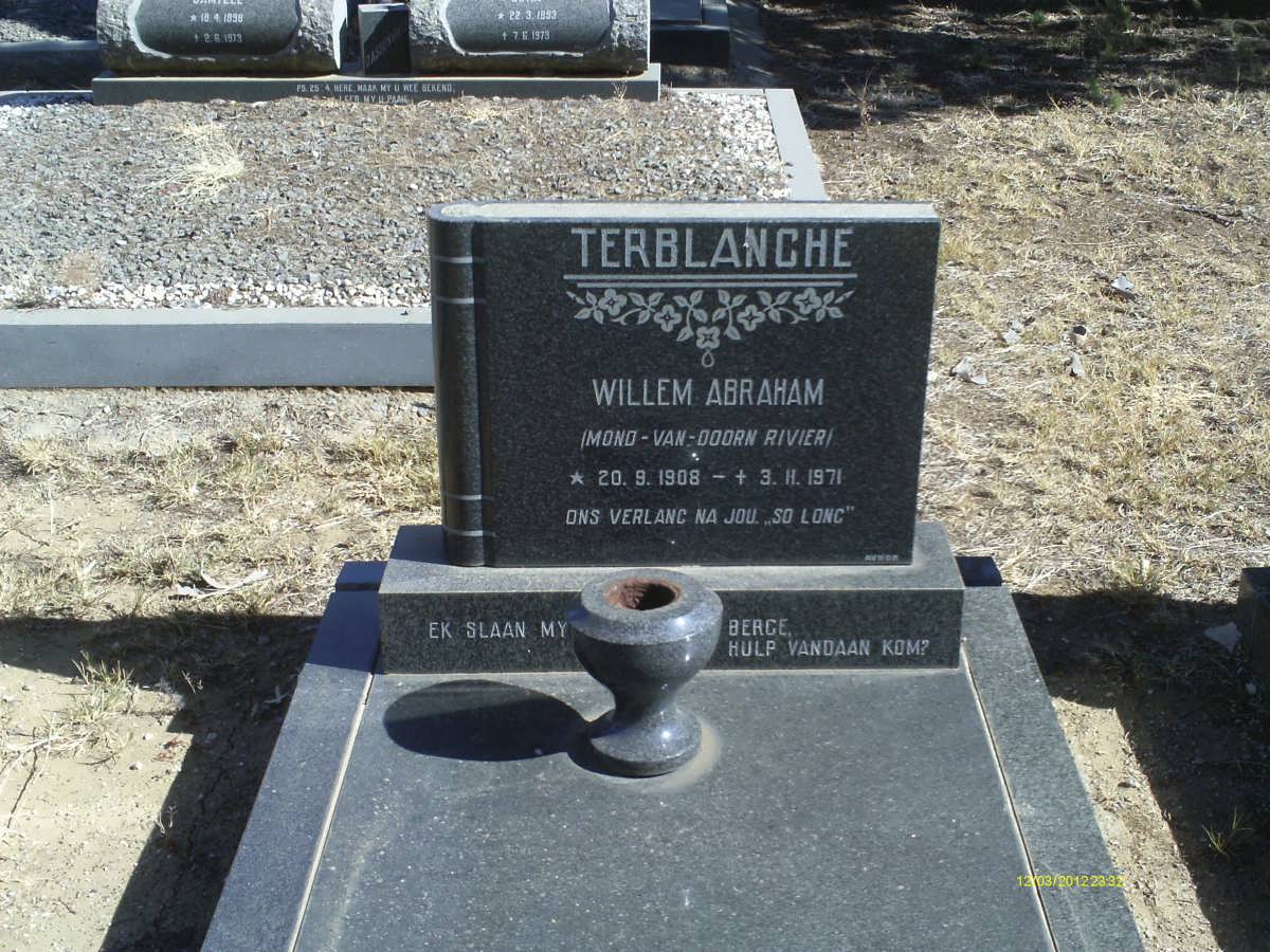 TERBLANCHE Willem Abraham 1908-1971