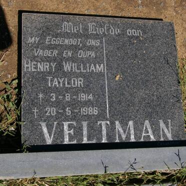 VELTMAN Henry William Taylor 1914-1986
