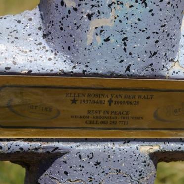WALT Ellen Rosina, van der 1937-2009