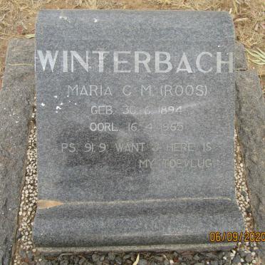 WINTERBACH Maria C.M. nee ROOS 1894-1965